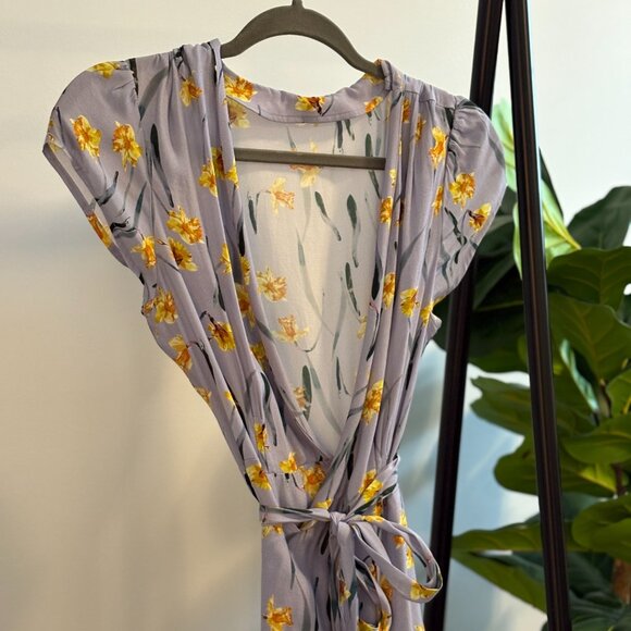 Andjela Stella Blue Wrap Maxi Dress - Floral - Picture 4 of 7